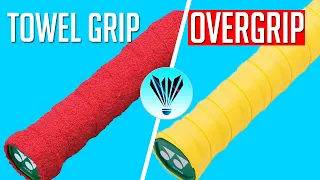 Towel Grip vs Rubber Grip Professional Badminton