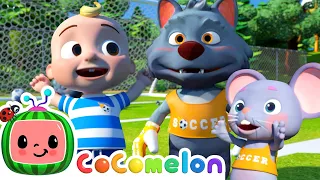 The Soccer Song - Sports for kids | CoComelon Animal Time | Animals for Kids