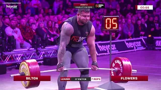 350kg/771lbs Deadlift FOR  9 REPS! | Europe's Strongest Man 2023