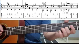 Bad Habits (Ed Sheeran) - Easy Fingerstyle Guitar Playthrough Tutorial Lesson With Tabs