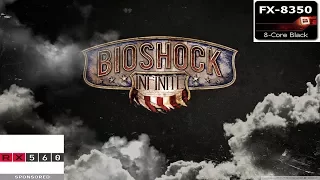 BIOSHOCK INFINITE Gameplay on AMD FX 8350/RX 560 4GB(FRAME-RATE TEST 1080P 60FPS)