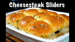 How To Make Cheesesteak Sliders - Quick & Easy Slider Recipe #Sliders #MrMakeItHappen