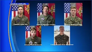 5 Marines killed after aircraft crashed in a California desert identified