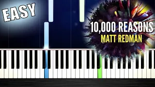 Matt Redman - 10 000 Reasons (Bless The Lord) - EASY Piano Tutorial by PlutaX