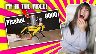 Aria Reacts to Michael Reeves: Teaching a Robot Dog to Pee Beer