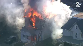 Scene: Delaware County house fire