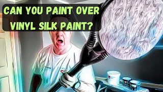 painting over vinyl silk with matt paint - flat renovation - bedroom ceiling painting