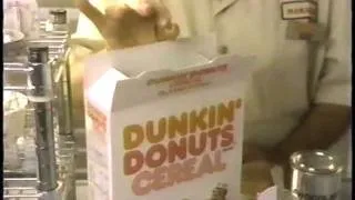 dunkin donuts cereal commercial