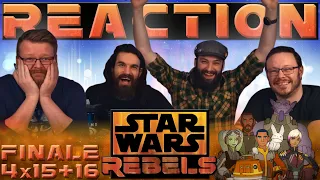 Star Wars Rebels 4x15-16 FINALE REACTION!! "Family Reunion and Farewell"