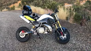 Grom 250 2 stroke : First Test Run and Review