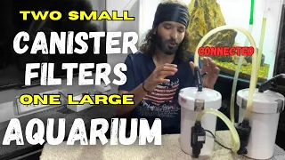 Connecting Two Canister Filters For One Aquarium | SunSun HW-603B