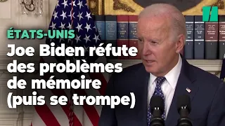 Joe Biden réfute tout problème de mémoire… avant une nouvelle confusion