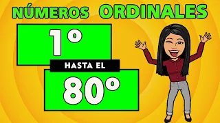 Números Ordinales DEL 1 AL 80 I COMPLETO I Ordinales 1 al 80I NÚMEROS ORDINALES COMPLETO FÁCIL