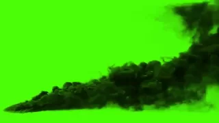 black smoke green screen effect