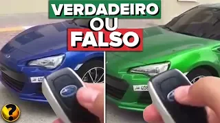 CARRO QUE MUDA DE COR COM UM BOTÃO - VERDADEIRO OU FALSO??