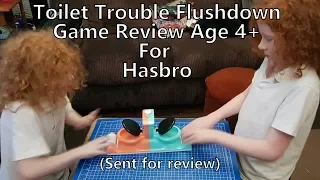 Toilet Trouble Flushdown Game Review Age 4+ Sent by Hasbro