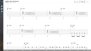 Yes - Heart Of The Sunrise (RYTHM GUITAR TAB PLAY ALONG)