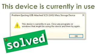 Problem Ejecting USB Attached SCSI (UAS).. SOLVED!!  ||Tagalog