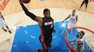 LeBron James Explodes on the Rim with the Tomahawk Jam