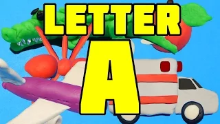 The Letter A | Words that begin with the Letter A | Tanimated Toys Play Doh Animation