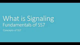 Signaling in Telecommunications Networks? | Signaling System No.7 | SS7 Tutorial | Part-1