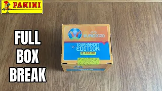 Full Box Break! Panini UEFA Euro 2020  Tournament Edition sticker collection UK Edition 2021