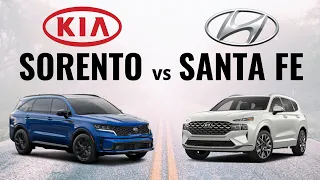 2021 Hyundai Santa Fe VS. 2021 Kia Sorento - Better But Still Not Best