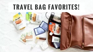 What's In My Bag! Healthy Travel Essentials! Healthy Grocery Girl