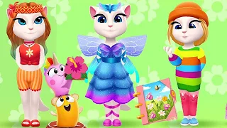 My Talking Angela 2 Spring update all outfits unlocked & Srickers Book Completed Gameplay