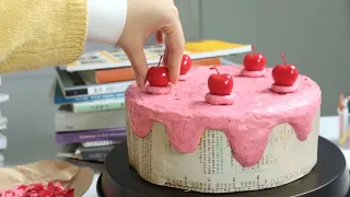 Cake cooking when you can't study / Stop Motion Cooking / ASMR