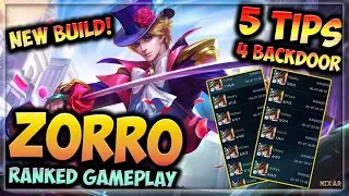 HEROES EVOLVED - ZORRO BUILD (NEW!) | 5 BACKDOOR TIPS | RANKED GAMEPLAY!!