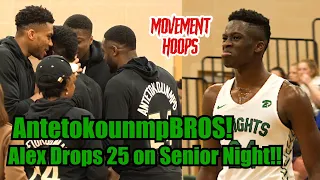 Alex Antetokounmpo Senior Night in front of AntetokounmpBROS!!