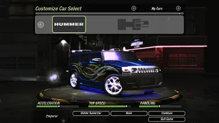 NFS Underground 2 | SUV | Hummer H2 | Customization and Gameplay