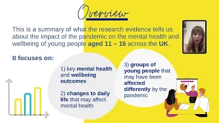 What the research tells us about young people's mental health and wellbeing during COVID-19