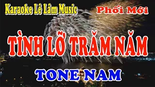 Tình Lỡ Trăm Năm Karaoke Tone Nam - Lê Lâm Music