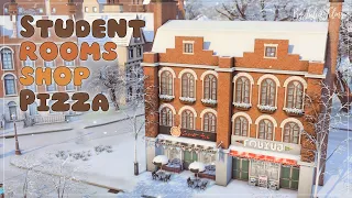 Пиццерия🍕Студ.комнаты📚Магазин🛒│Строительство│Pizza Student Rooms Shop│SpeedBuild│NO CC [The Sims 4]