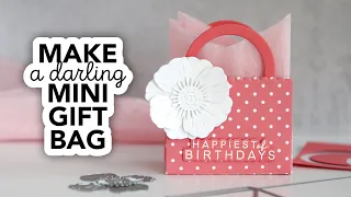 Make a sweet mini gift bag with this die set!