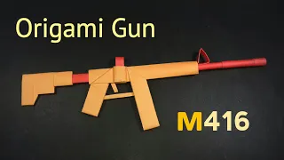How to Make M416 Gun with Paper | Origami Gun M416 | How to Make Pubg Gun with Paper