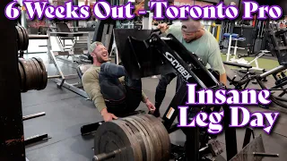 CAN'T WALK TOMORROW?! My MOST BRUTAL Leg Day - 6 Weeks Out Toronto Pro