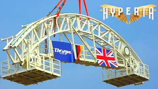 HYPERIA Topped Off As UK's TALLEST Roller Coaster! Thorpe Park 6th March 2024