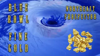 Using a BLUE BOWL for GOLD RECOVERY