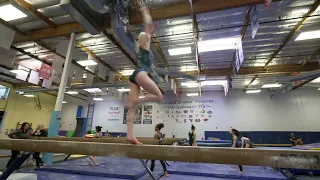 Level 10 Beam Routine | Terra Rutter Airborne Gymnastics  #shorts