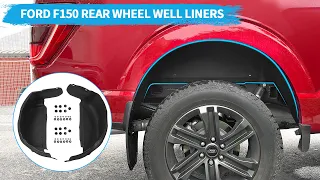 2021 2022 2023 Ford F150 Rear Wheel Well Liners Guards Installation Video