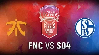 FNC vs. S04 - Finals Game 2 | EU LCS Summer Finals | Fnatic vs. FC Schalke 04 (2018)