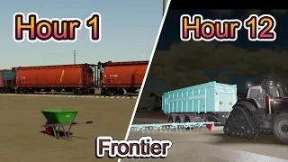 [ Frontier] - 12 hours to clean up the sand, did I survive?   Farming Simulator #fs22