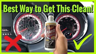 How To Clean Plastic Cover On Gauge Cluster with Meguiars Plastx 2023 | Clean Gauge Cluster Cover