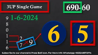 Thai Lottery 3UP Single Game By Thai Lottery VIP Tips & Tricks 1-6-2024