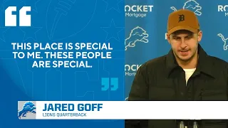 Jared Goff says Detroit is a "SPECIAL CITY TO PLAY IN" | CBS Sports