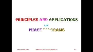 CONCEPT OF PHASES & GIBBS PHASE RULE