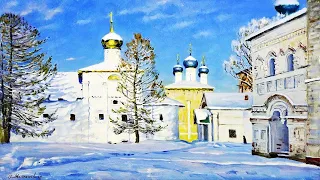 Зимние пейзажи художника Олега Молчанова